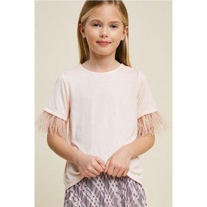 Hayden Girls Feather Tee